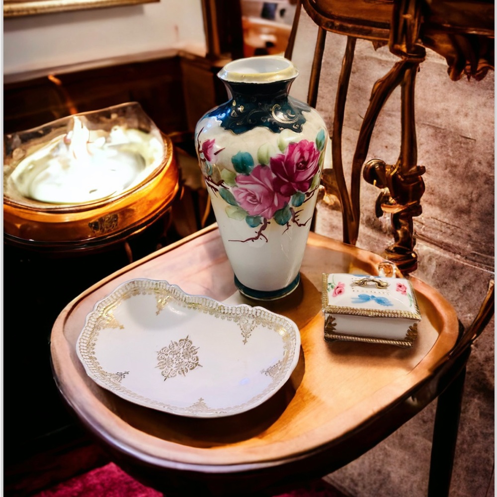 Set of 3 Beautiful Porcelain Items